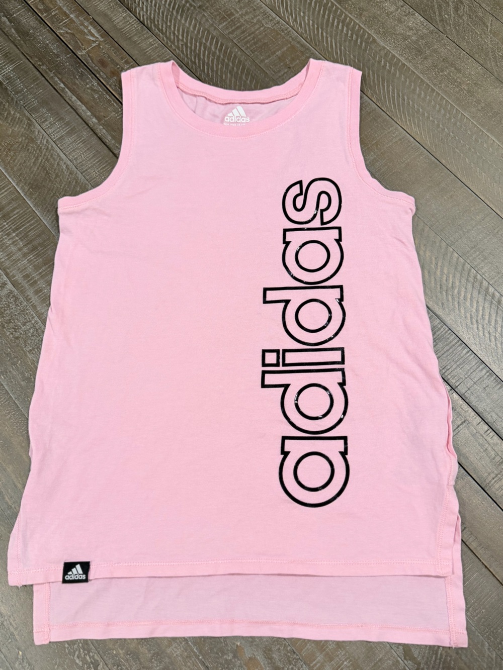 adidas Pink Tank Top with Black Logo